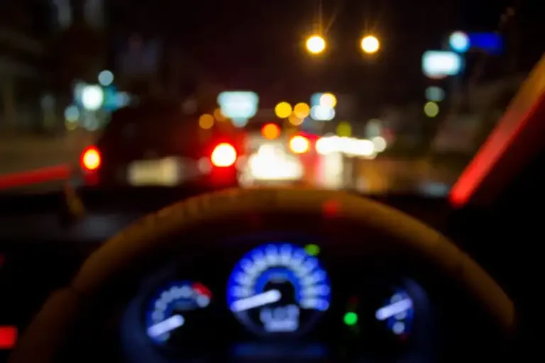 Driver struggling to see at night