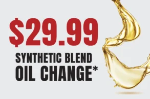SYNTHETIC BLEND OIL CHANGE